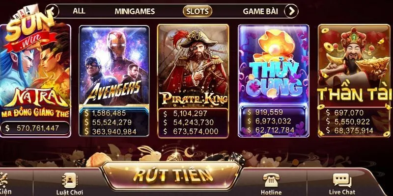 Tổng hợp game nổ hũ Sunwin hot không thể bỏ qua