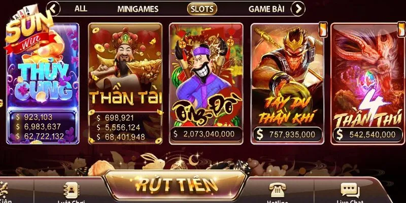 Ưu điểm vượt trội của sảnh game nổ hũ Sunwin