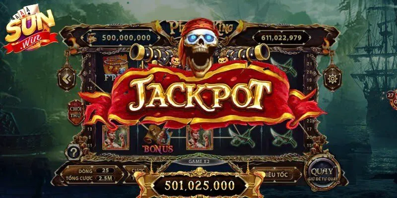 Quy luật trả thưởng trong Pirate King dựa trên các tổ hợp biểu tượng