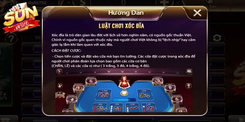 Tỷ lệ nhân thưởng vô cùng hấp dẫn trong mỗi ván Xóc đĩa Sunwin